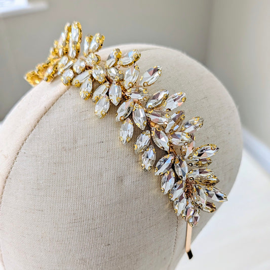 Clear crystal bridal crown