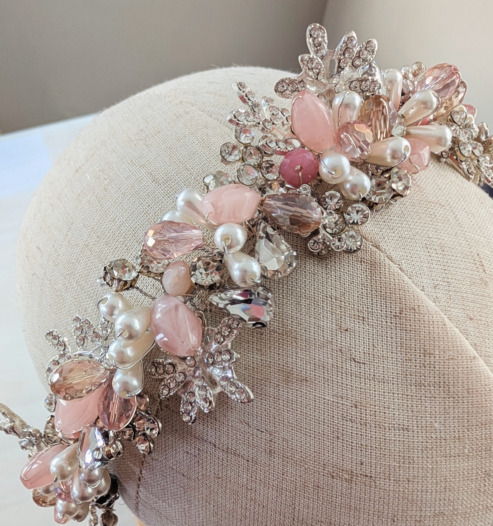 Pink Crystal Bridal Tiara