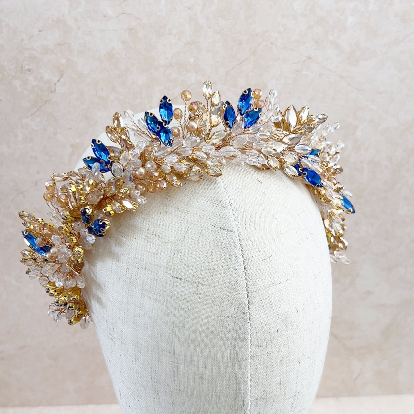 Statement bridal crown - Petal & Pearl