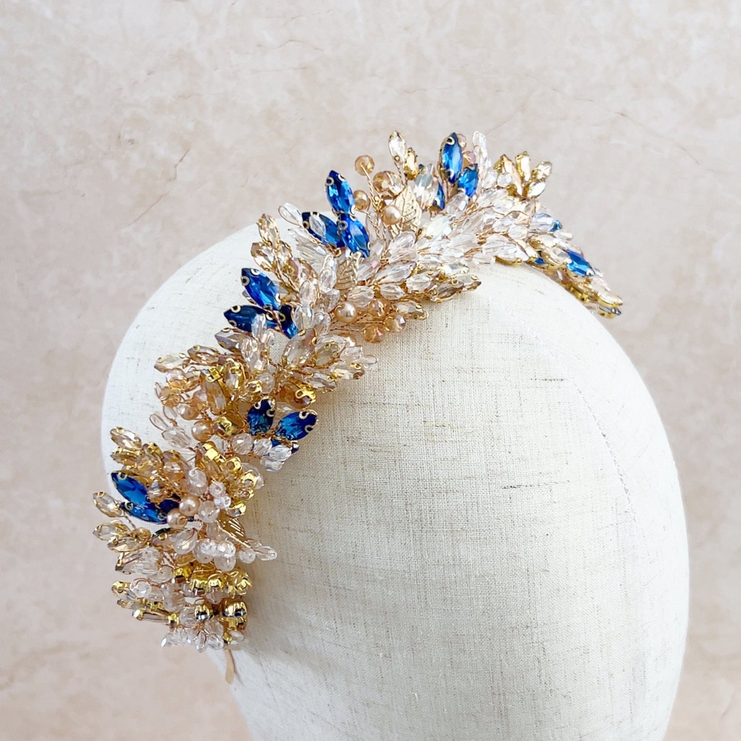 Statement bridal crown - Petal & Pearl